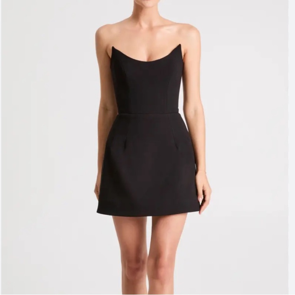 Klesis Black Strapless Mini Dress NWT Size M Elegant Cocktail Party